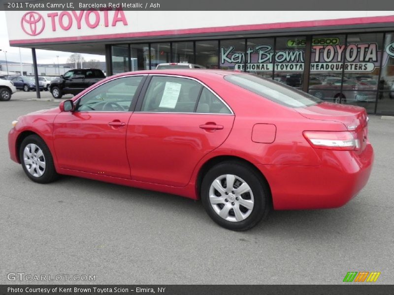 Barcelona Red Metallic / Ash 2011 Toyota Camry LE