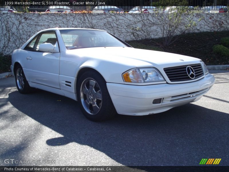 Glacier White / Java 1999 Mercedes-Benz SL 500 Roadster