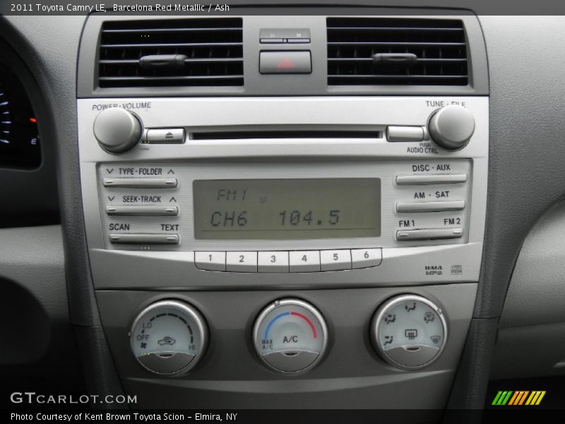 Barcelona Red Metallic / Ash 2011 Toyota Camry LE