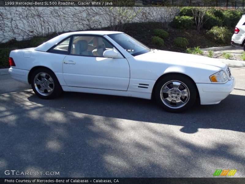 Glacier White / Java 1999 Mercedes-Benz SL 500 Roadster