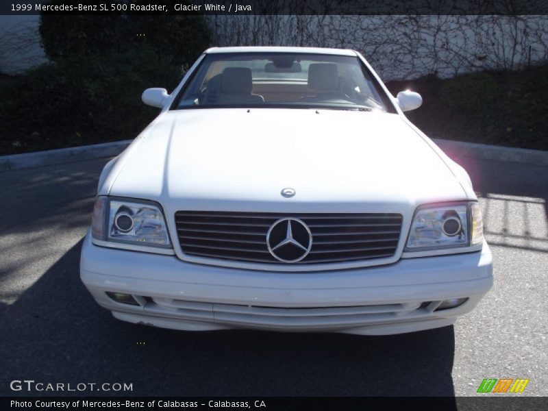 Glacier White / Java 1999 Mercedes-Benz SL 500 Roadster