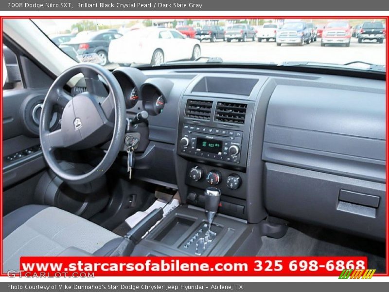 Brilliant Black Crystal Pearl / Dark Slate Gray 2008 Dodge Nitro SXT