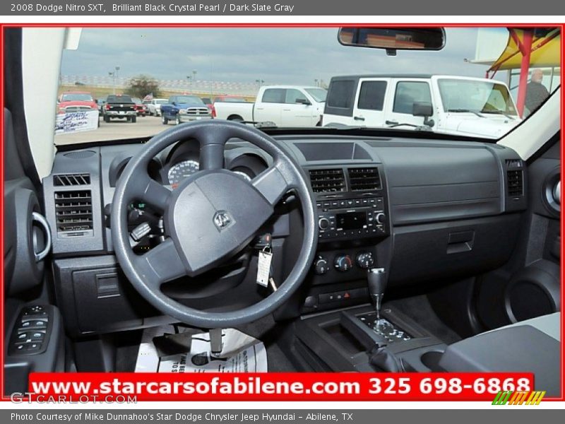Brilliant Black Crystal Pearl / Dark Slate Gray 2008 Dodge Nitro SXT