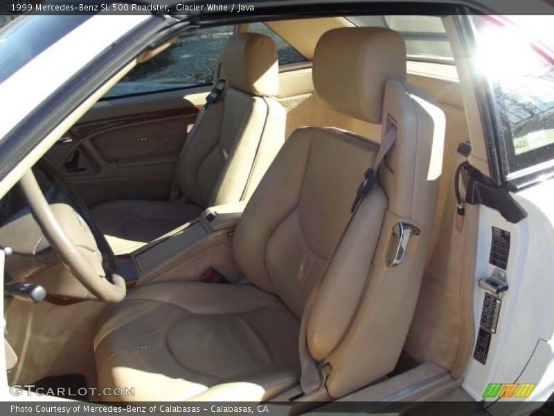 Glacier White / Java 1999 Mercedes-Benz SL 500 Roadster