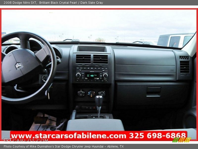 Brilliant Black Crystal Pearl / Dark Slate Gray 2008 Dodge Nitro SXT
