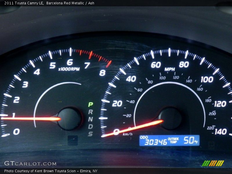 Barcelona Red Metallic / Ash 2011 Toyota Camry LE