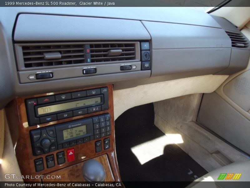 Glacier White / Java 1999 Mercedes-Benz SL 500 Roadster