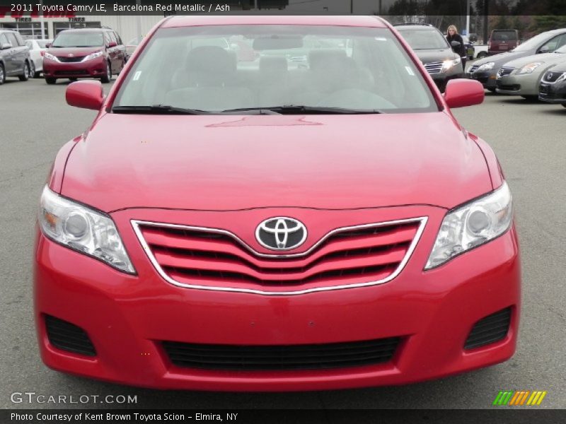 Barcelona Red Metallic / Ash 2011 Toyota Camry LE