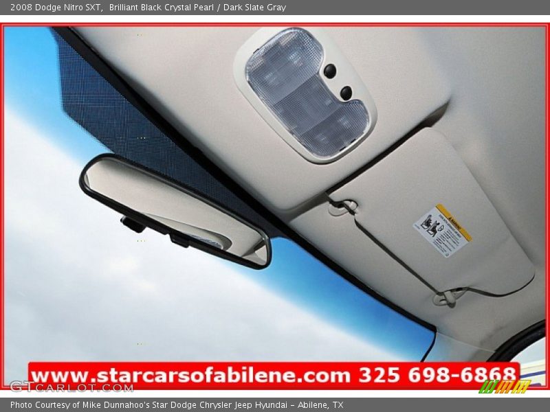 Brilliant Black Crystal Pearl / Dark Slate Gray 2008 Dodge Nitro SXT
