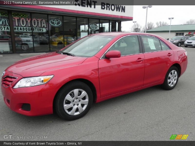 Barcelona Red Metallic / Ash 2011 Toyota Camry LE
