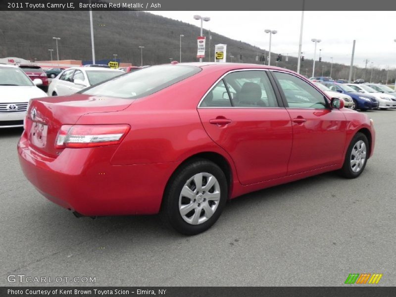 Barcelona Red Metallic / Ash 2011 Toyota Camry LE