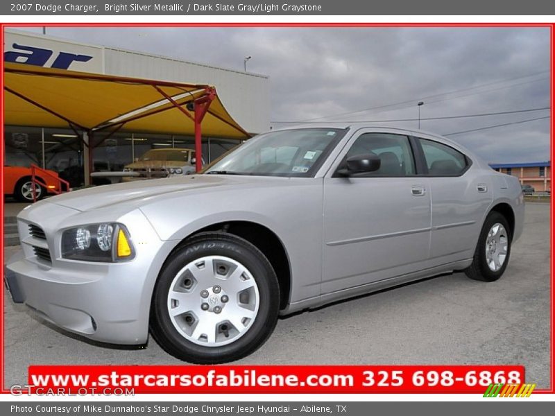 Bright Silver Metallic / Dark Slate Gray/Light Graystone 2007 Dodge Charger