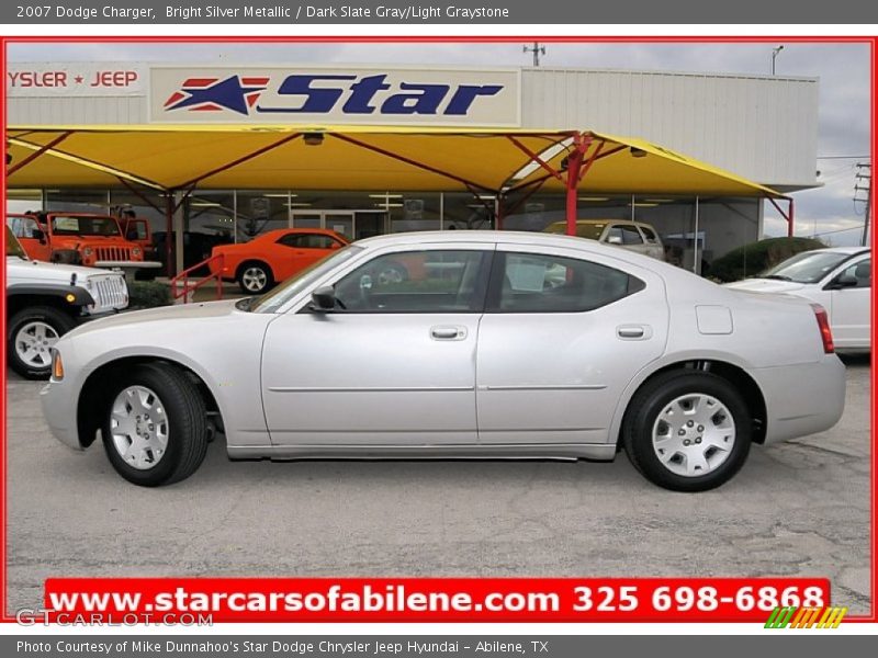 Bright Silver Metallic / Dark Slate Gray/Light Graystone 2007 Dodge Charger
