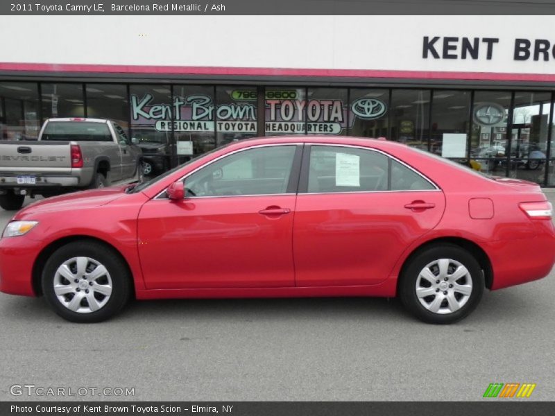 Barcelona Red Metallic / Ash 2011 Toyota Camry LE