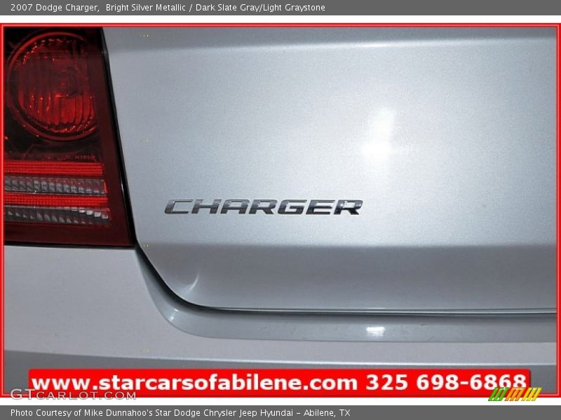 Bright Silver Metallic / Dark Slate Gray/Light Graystone 2007 Dodge Charger