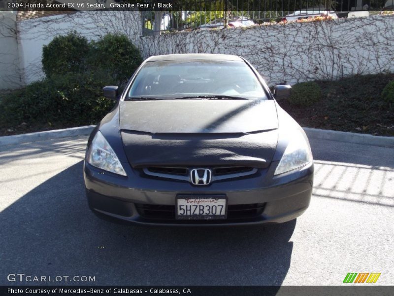 Graphite Pearl / Black 2004 Honda Accord EX V6 Sedan