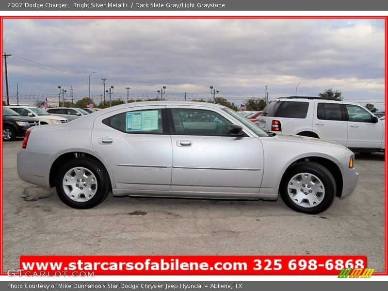 Bright Silver Metallic / Dark Slate Gray/Light Graystone 2007 Dodge Charger