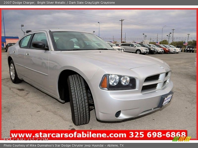 Bright Silver Metallic / Dark Slate Gray/Light Graystone 2007 Dodge Charger