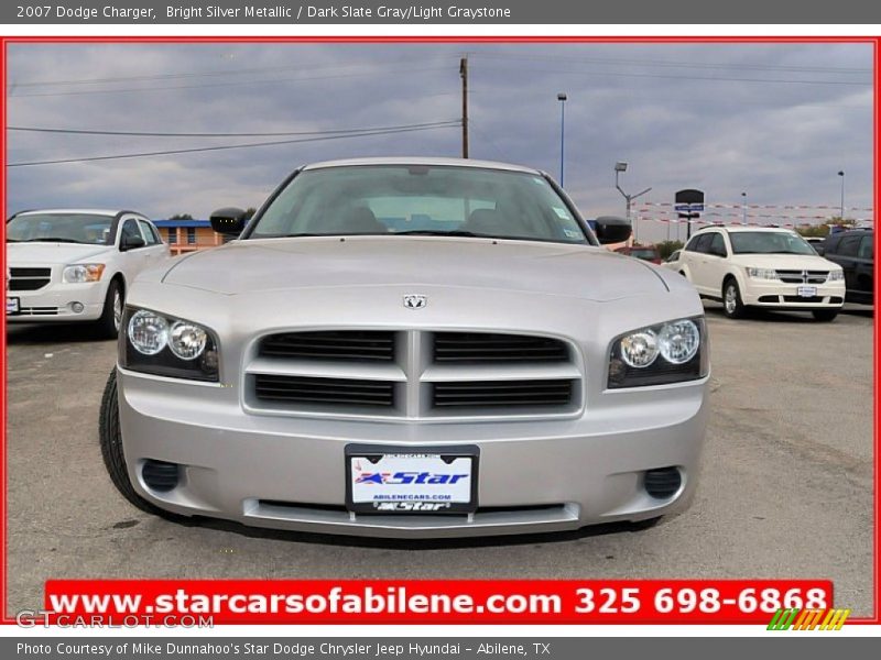 Bright Silver Metallic / Dark Slate Gray/Light Graystone 2007 Dodge Charger