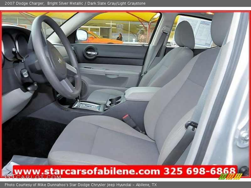 Bright Silver Metallic / Dark Slate Gray/Light Graystone 2007 Dodge Charger