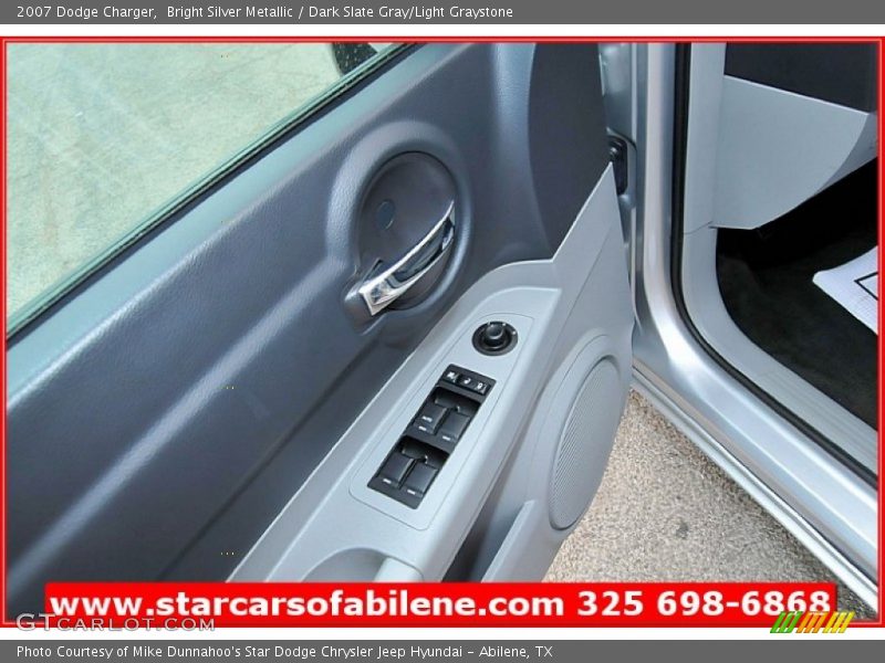 Bright Silver Metallic / Dark Slate Gray/Light Graystone 2007 Dodge Charger