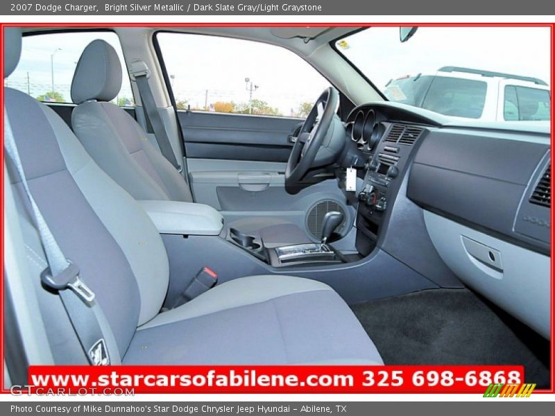 Bright Silver Metallic / Dark Slate Gray/Light Graystone 2007 Dodge Charger