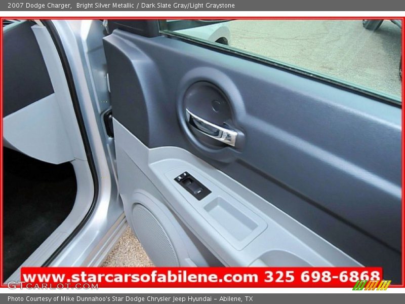 Bright Silver Metallic / Dark Slate Gray/Light Graystone 2007 Dodge Charger