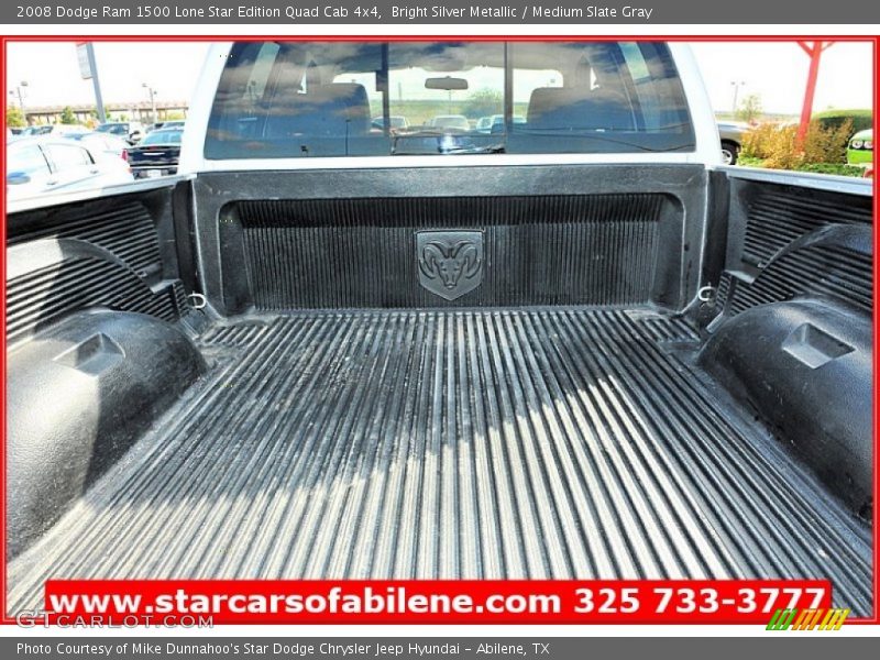 Bright Silver Metallic / Medium Slate Gray 2008 Dodge Ram 1500 Lone Star Edition Quad Cab 4x4