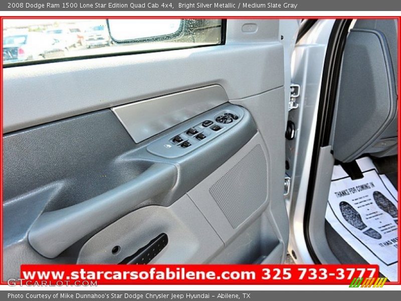 Bright Silver Metallic / Medium Slate Gray 2008 Dodge Ram 1500 Lone Star Edition Quad Cab 4x4