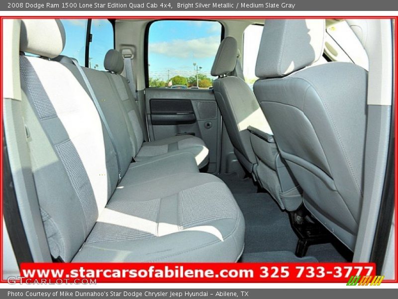 Bright Silver Metallic / Medium Slate Gray 2008 Dodge Ram 1500 Lone Star Edition Quad Cab 4x4