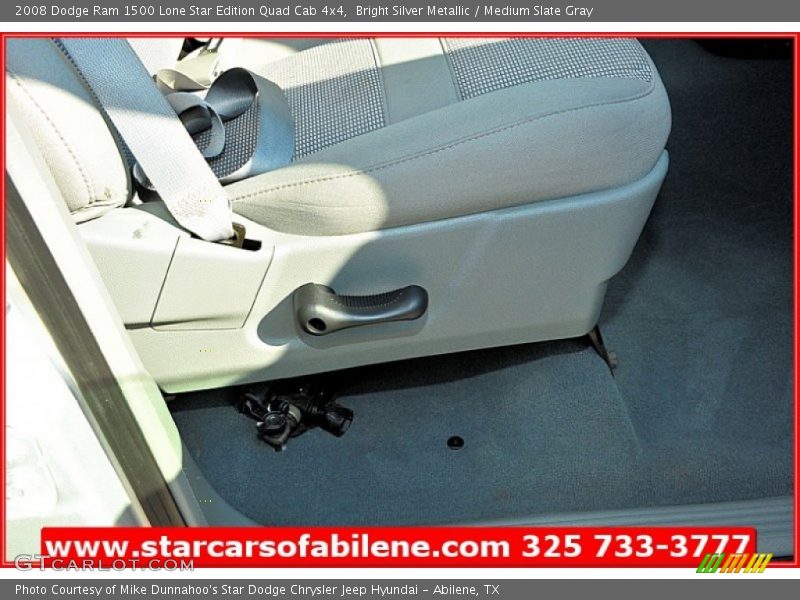 Bright Silver Metallic / Medium Slate Gray 2008 Dodge Ram 1500 Lone Star Edition Quad Cab 4x4