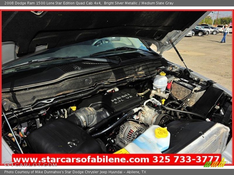 Bright Silver Metallic / Medium Slate Gray 2008 Dodge Ram 1500 Lone Star Edition Quad Cab 4x4