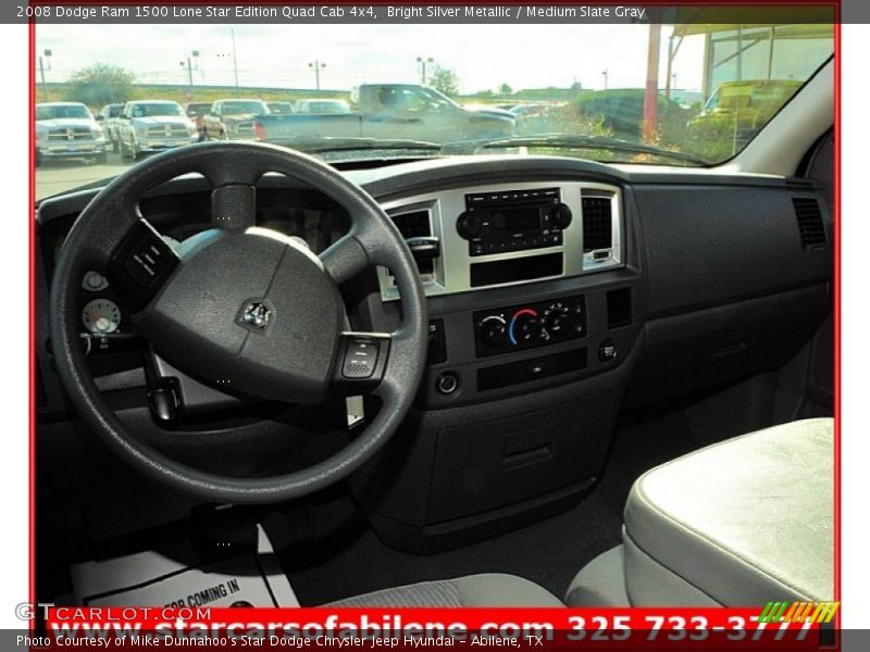 Bright Silver Metallic / Medium Slate Gray 2008 Dodge Ram 1500 Lone Star Edition Quad Cab 4x4