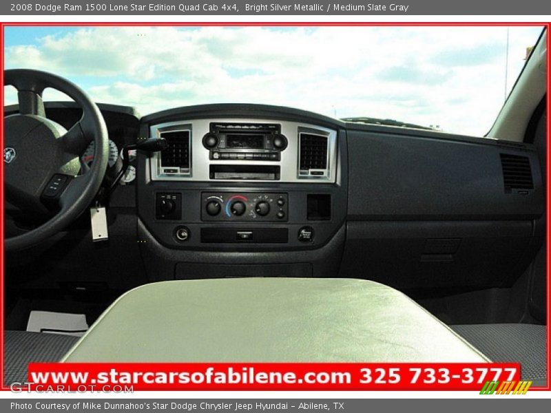 Bright Silver Metallic / Medium Slate Gray 2008 Dodge Ram 1500 Lone Star Edition Quad Cab 4x4