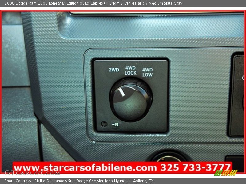 Bright Silver Metallic / Medium Slate Gray 2008 Dodge Ram 1500 Lone Star Edition Quad Cab 4x4