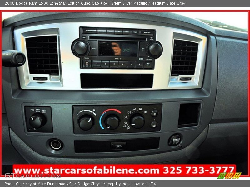 Bright Silver Metallic / Medium Slate Gray 2008 Dodge Ram 1500 Lone Star Edition Quad Cab 4x4