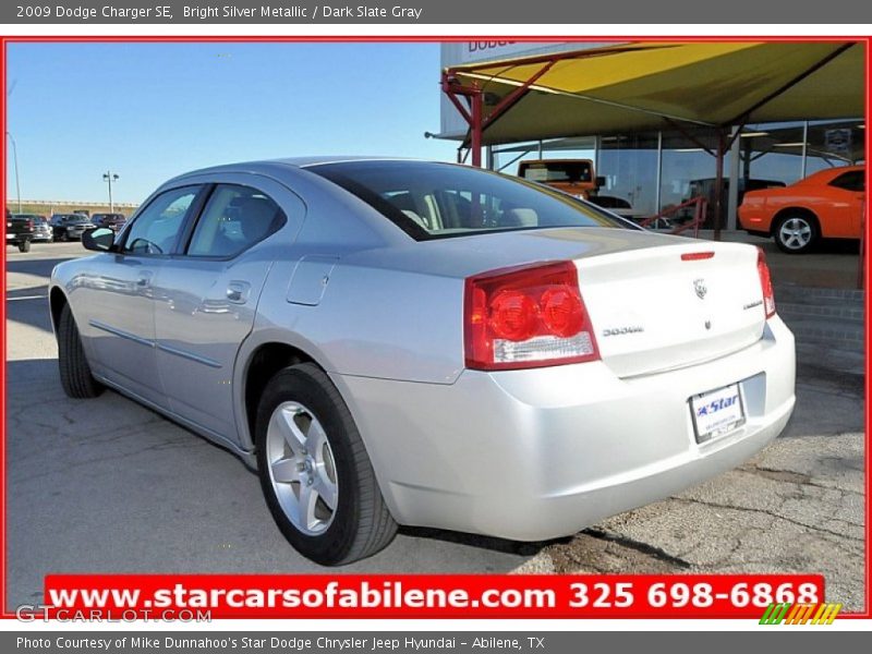 Bright Silver Metallic / Dark Slate Gray 2009 Dodge Charger SE
