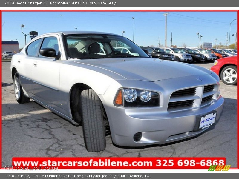 Bright Silver Metallic / Dark Slate Gray 2009 Dodge Charger SE