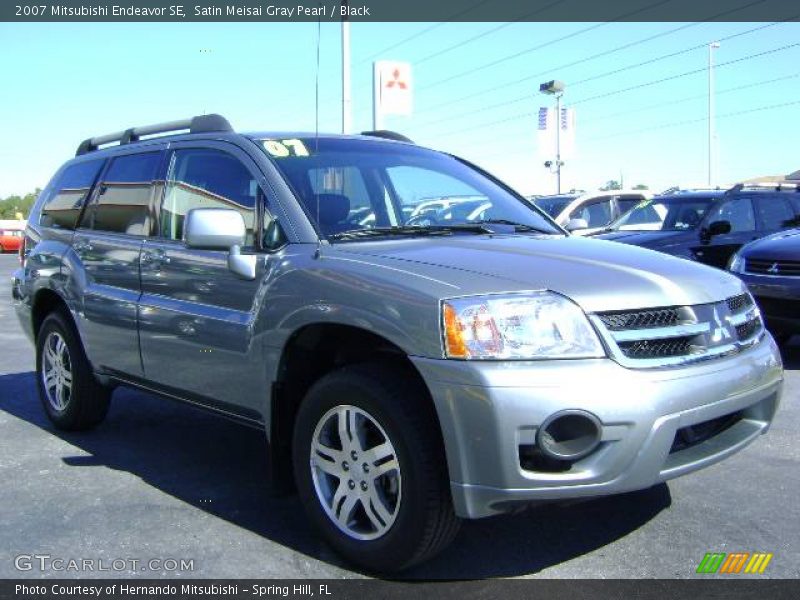 Satin Meisai Gray Pearl / Black 2007 Mitsubishi Endeavor SE