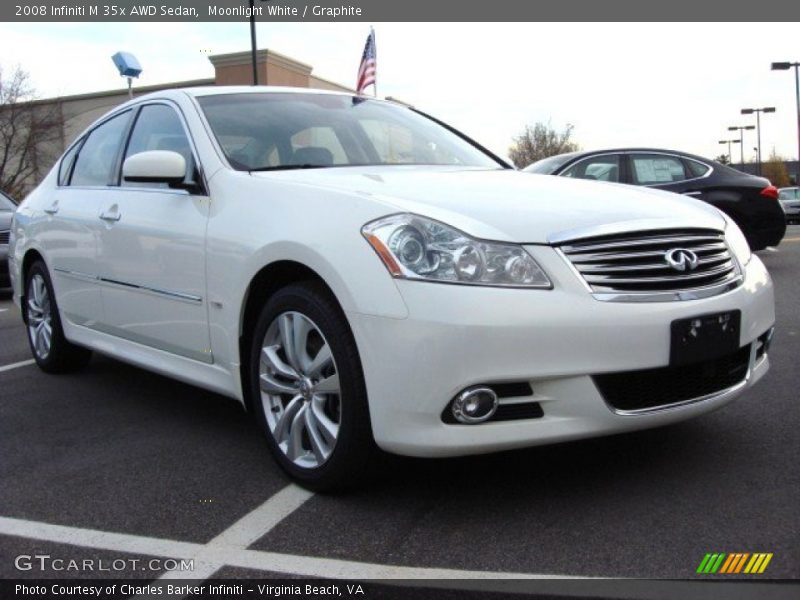 Moonlight White / Graphite 2008 Infiniti M 35x AWD Sedan
