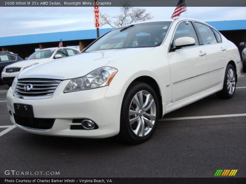 Moonlight White / Graphite 2008 Infiniti M 35x AWD Sedan