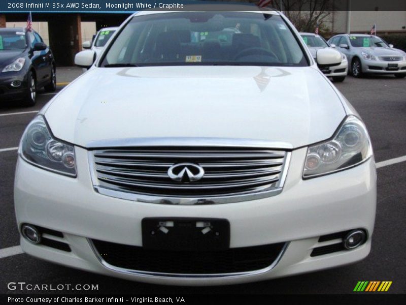 Moonlight White / Graphite 2008 Infiniti M 35x AWD Sedan