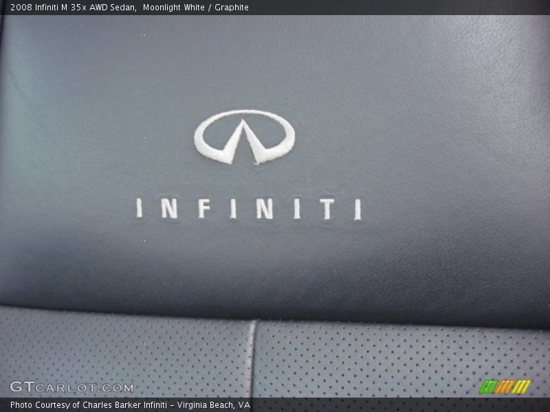 Moonlight White / Graphite 2008 Infiniti M 35x AWD Sedan