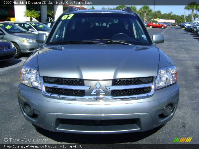 Satin Meisai Gray Pearl / Black 2007 Mitsubishi Endeavor SE