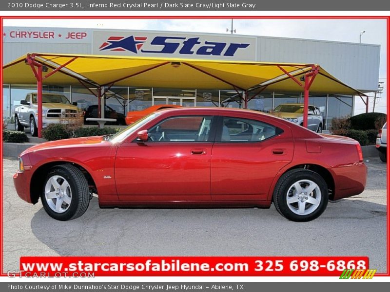 Inferno Red Crystal Pearl / Dark Slate Gray/Light Slate Gray 2010 Dodge Charger 3.5L