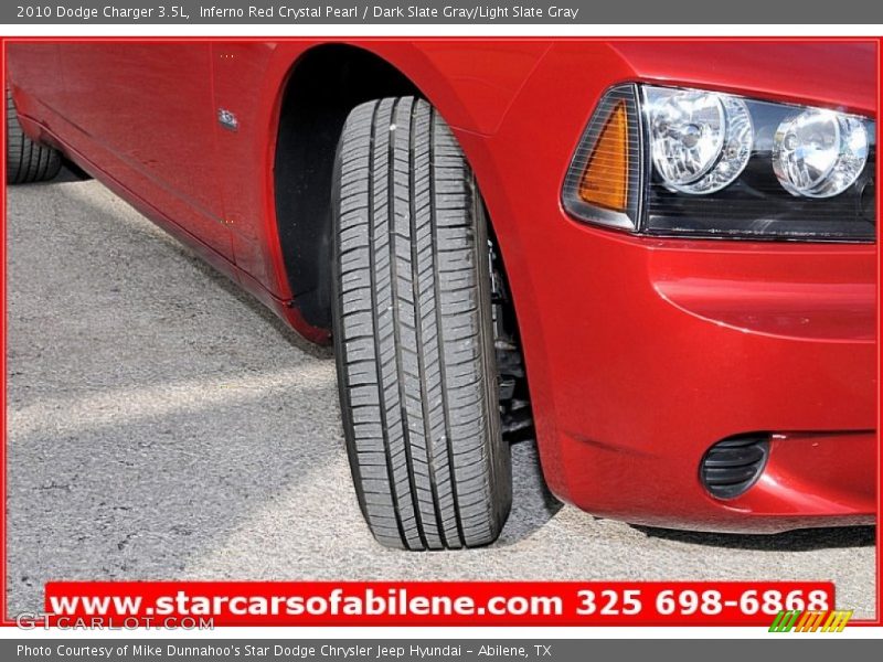 Inferno Red Crystal Pearl / Dark Slate Gray/Light Slate Gray 2010 Dodge Charger 3.5L