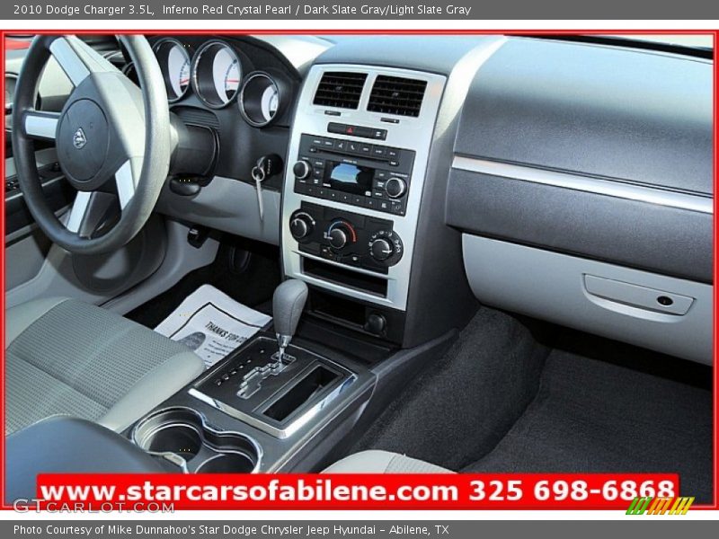 Inferno Red Crystal Pearl / Dark Slate Gray/Light Slate Gray 2010 Dodge Charger 3.5L