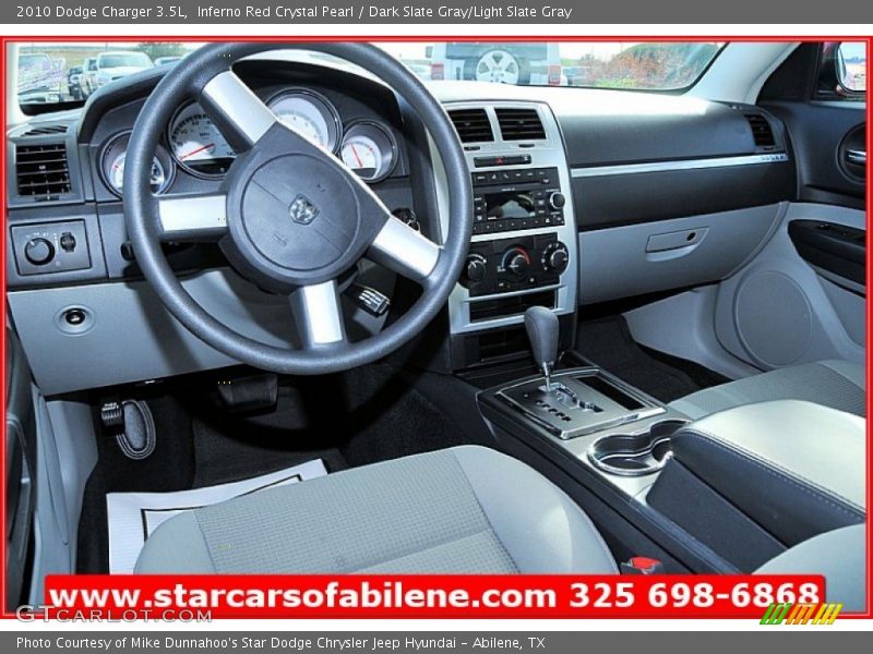 Inferno Red Crystal Pearl / Dark Slate Gray/Light Slate Gray 2010 Dodge Charger 3.5L