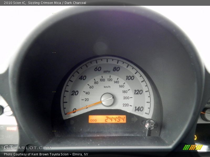 Sizzling Crimson Mica / Dark Charcoal 2010 Scion tC