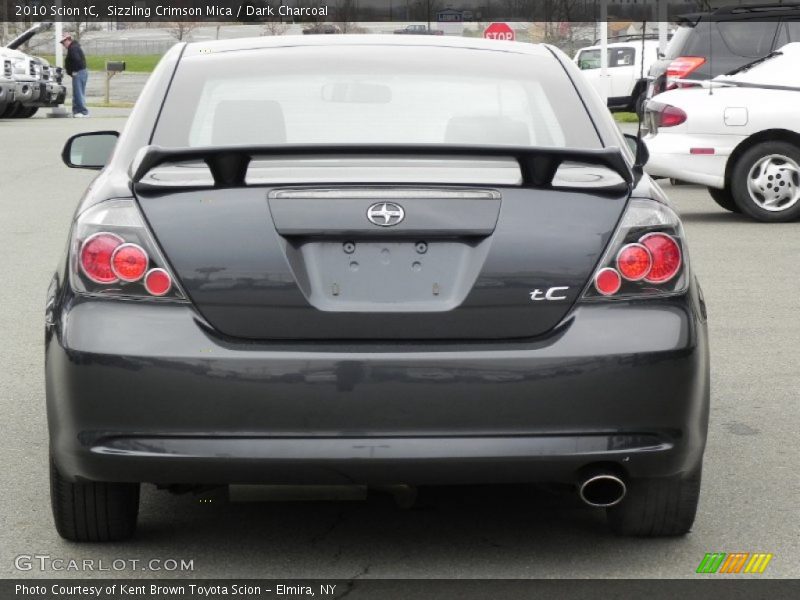 Sizzling Crimson Mica / Dark Charcoal 2010 Scion tC
